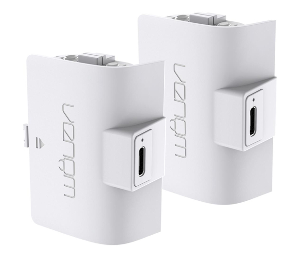 VENOM XSX Podwójny akumulator 1100mAh + kabel - Biały VS2874 - 1137823 - zdjęcie
